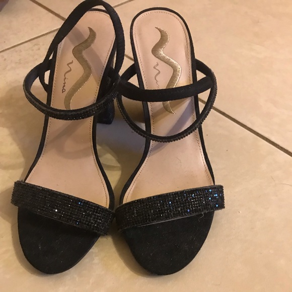 Nina Shoes Shoes - Womens black wedges